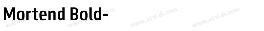 Mortend Bold字体转换